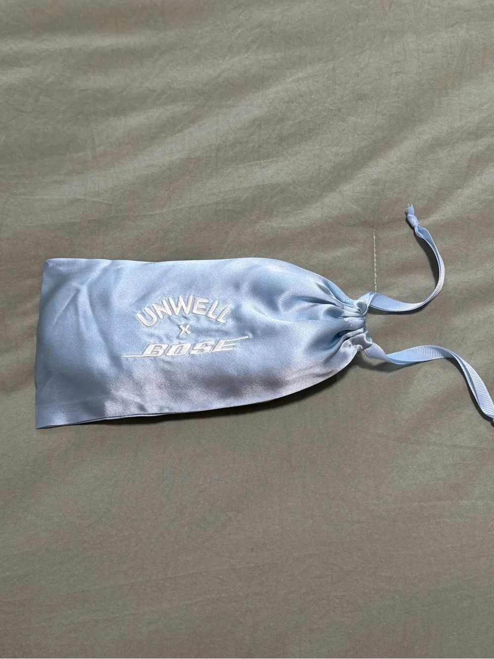 Unwell x Bose Satin Sleep Mask in Light Blue